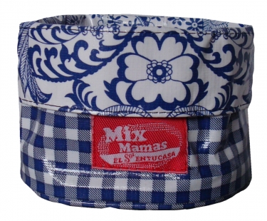 MixMamas 1001 dingen mandje M blauw wit geruit MixMamas 1001 dingen mandje M blauw wit geruit